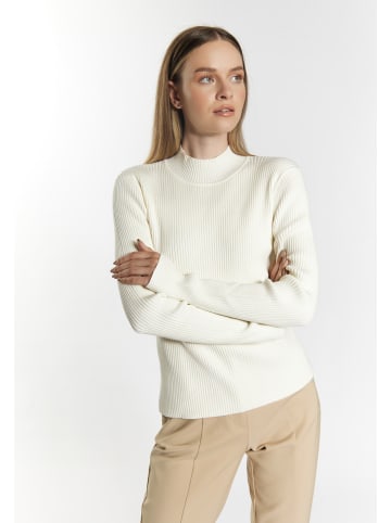 DreiMaster Damen Strickpullover in Wollweiss