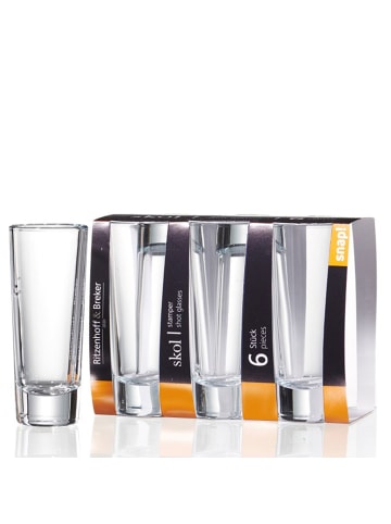 Ritzenhoff & Breker 6er Set Schnapsgläser Skol 65 ml transparent in transparent