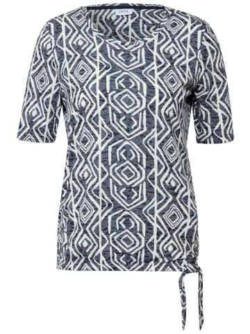 Cecil T-Shirt in Ausbrenner-Optik in Blau