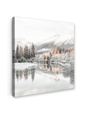 MuchoWow Leinwand bilder Gefrorener Fluss (BxH)