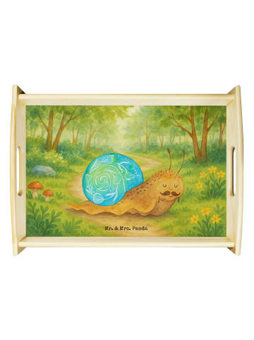 Mr. & Mrs. Panda betttablett Schnecke Sir Design ohne Spruch in Weiß