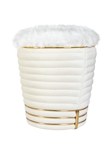 Kayoom Hocker Doric 325 in creme - gold