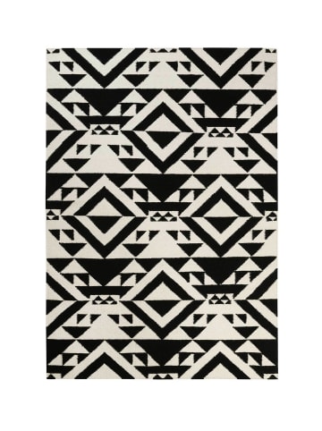 Accessorize Kurzflorteppich Black Mellow in schwarz weiß