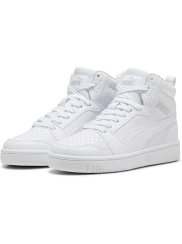 Puma Kinder Sneaker "Rebound V6 Mid Jr" in Weiß