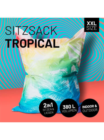 Lumaland Tropical Regenbogen XXL Sitzsack 380L - 140 x 180 cm