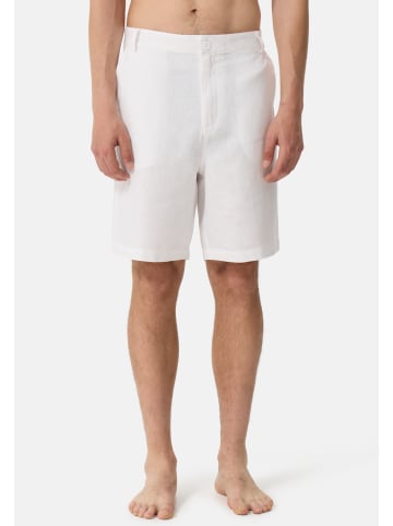 CASH-MERE.CH Leinen Hosen kurz in Weiss