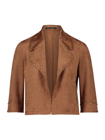 Betty Barclay Kunstleder-Jacke mit Nieten in Classic Nougat