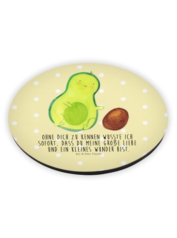 Mr. & Mrs. Panda magnet Avocado Kern rollt mit Spruch in Gelb Pastell