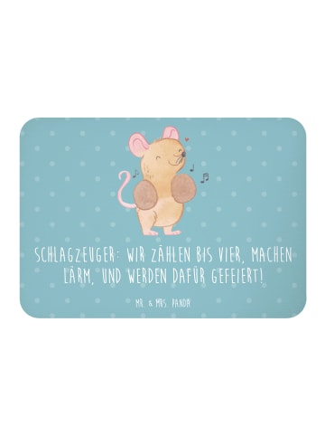Mr. & Mrs. Panda Magnet Schlagzeuger Stolz mit Spruch in Meeresbrise