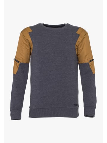 PLUS EIGHTEEN Herren Sweater in Marine Melange