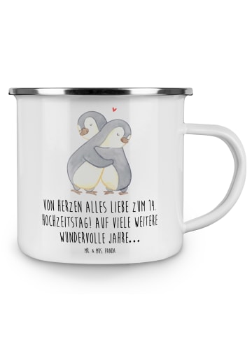 Mr. & Mrs. Panda Haferl 14. Hochzeitstag Elfenbeinhochzeit mit S... in Weiß