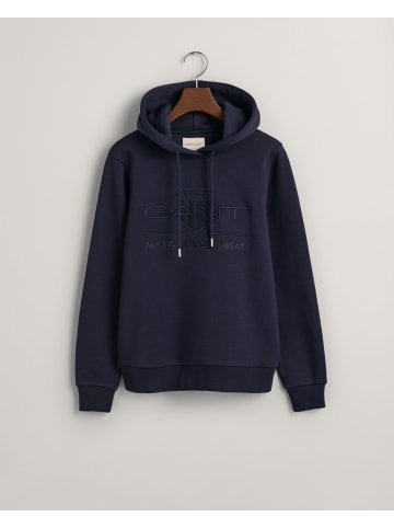 Gant Hoodie in Evening Blue