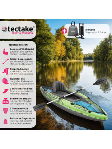 tectake Einerkajak Liberty 83 x 280 x 47 cm, grün