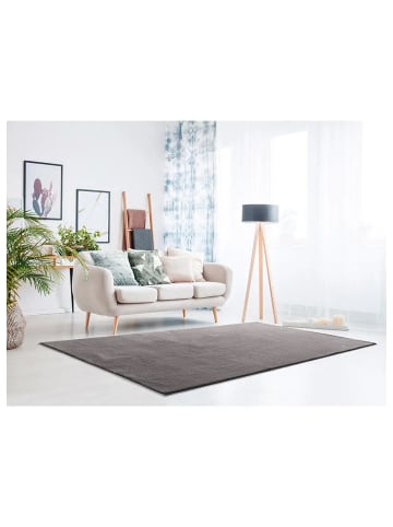 Atticgo Waschbarer Hochflor-Teppich LOFT in anthrazit