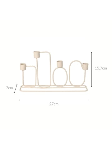 Home&Styling Collection Kerzenhalter in beige
