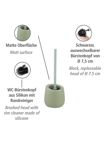 Wenko WC-Garnitur Badi Lindgrün Keramik, WC-Garnitur Mod. Badi Lindgrün Keramik in Grün