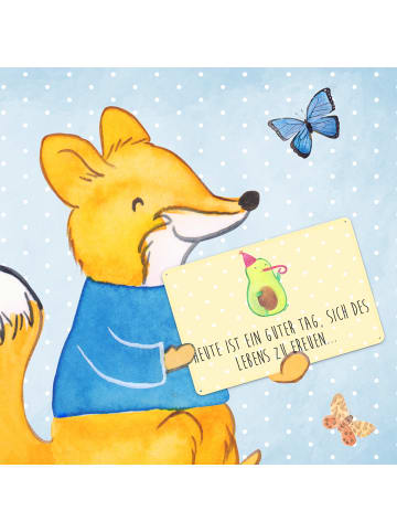 Mr. & Mrs. Panda Schild Avocado Feier mit Spruch in Gelb Pastell