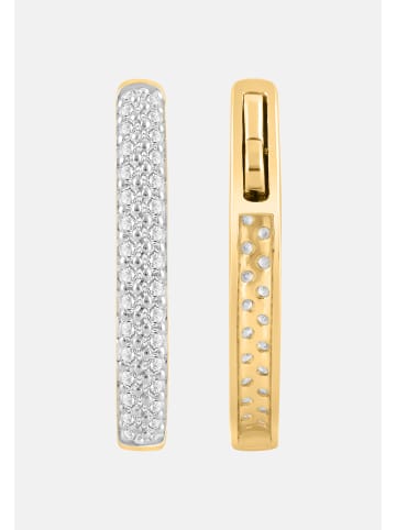 Ethische Diamanten Ohrringe aus 375 Gelbgold mit Lab Grown Diamant