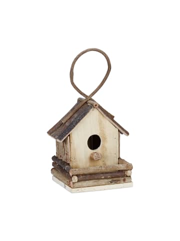 relaxdays Vogelhaus in Natur - (B)18x (H)32 x (T)14,5 cm