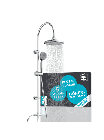 Eisl SOMMERREGEN Überkopfbrause-Set, Chrom