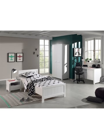 58 aufm Kessel JUGENDZIMMEREINRICHTUNG Karalynn 6 Jugendzimmer komplett MDF Weiß