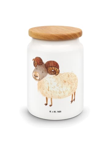 Mr. & Mrs. Panda Teedose Sternzeichen Widder ohne Spruch in Weiß