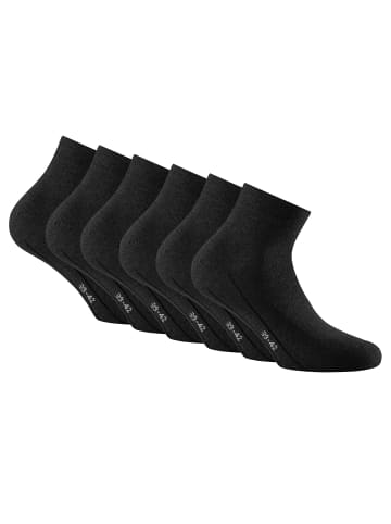 Rohner Socken 6er Pack in Schwarz