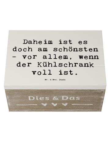 Mr. & Mrs. Panda Box Spruch Geborgenheit im Zuhause mit Spruch in Weiß