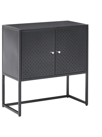 Beliani Büroschrank RAKAIA in Schwarz - (W) 72 x (H) 75 x (L) 35 cm