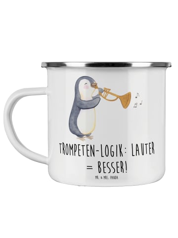 Mr. & Mrs. Panda Kaffeebecher Trompeten Weisheit mit Spruch in Weiß