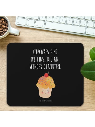 Mr. & Mrs. Panda Mouse Pad Cupcake mit Spruch in Schwarz
