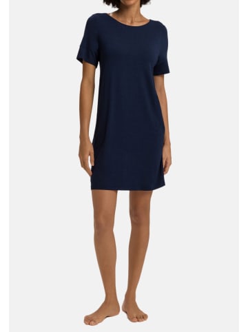Hanro Nachthemd Natural Elegance in Deep navy