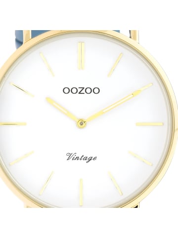 Oozoo Armbanduhr Oozoo Vintage Series babyblau groß (ca. 40mm)