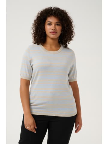 KAFFE curve Strickpullover KClizzy Regular fit in Soft Chambray/FeatherG. Stripe