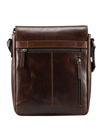 Jost Lund Umhängetasche Leder 24 cm in braun