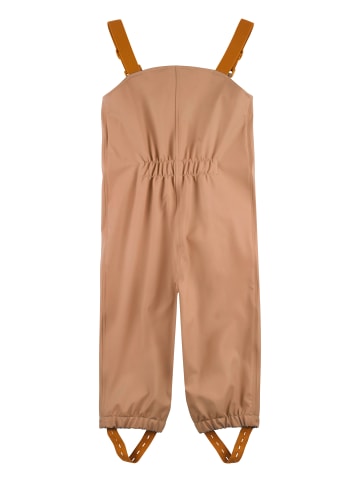 Sterntaler Regenträgerhose ungefüttert uni in mittleres braun