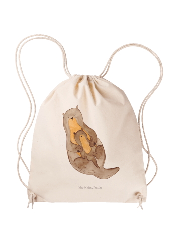 Mr. & Mrs. Panda Rucksackbeutel Otter Kind ohne Spruch in Creme