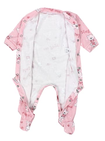 TupTam Baby Mädchen Schlafstrampler mit Fuß 3er Pack in rosa/blau