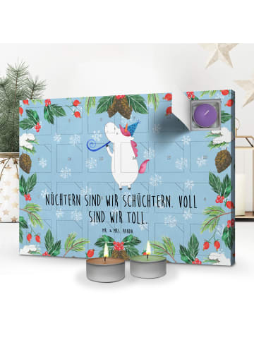 Mr. & Mrs. Panda adventskalender mit kerzen Einhorn Party mit Sp... in Eisblau