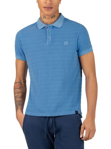 Timezone Poloshirt TONAL STRIPED in Blau