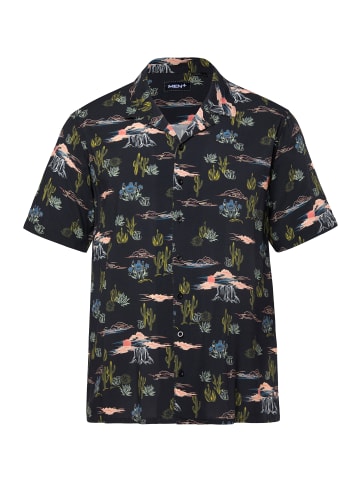 Men Plus Hemd in schwarz