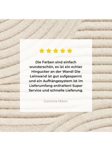 MuchoWow Leinwand bilder Sandlinien (BxH)