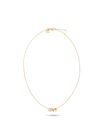 Echtzeit Halskette Love Letters in gold
