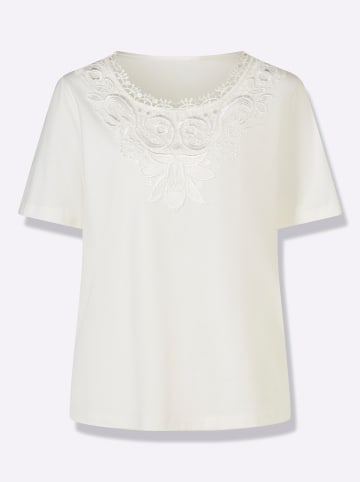 Sieh an! Spitzenshirt in ecru