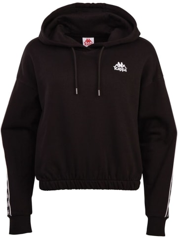 Kappa Hoodie "Kurzer Hoodie" in Schwarz