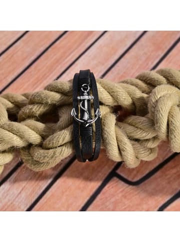 Adeliás Herren Anhänger – Gravuranhänger aus Leder in schwarz