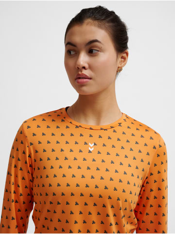 Hummel T-Shirt Hmlfast Multisport Damen in DUSTY ORANGE