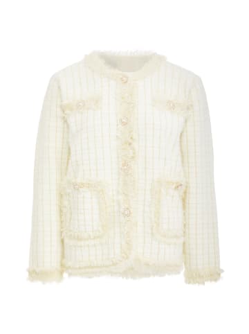 yasanna Damen Strickjacke in Wollweiss