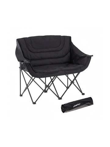 relaxdays Camping Bank in Schwarz
