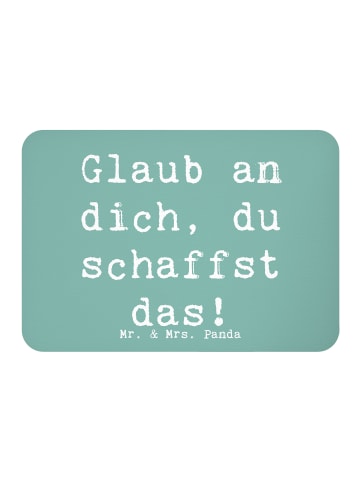 Mr. & Mrs. Panda whiteboardmagnet Spruch Schulanfang Glaube mit ... in Meeresbrise